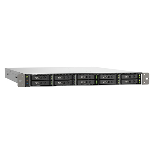 QNAP TS-h1090FU-7232P-64G 8-core 3.2 GHz 64GB 1U Rackmount 10 Bay NAS