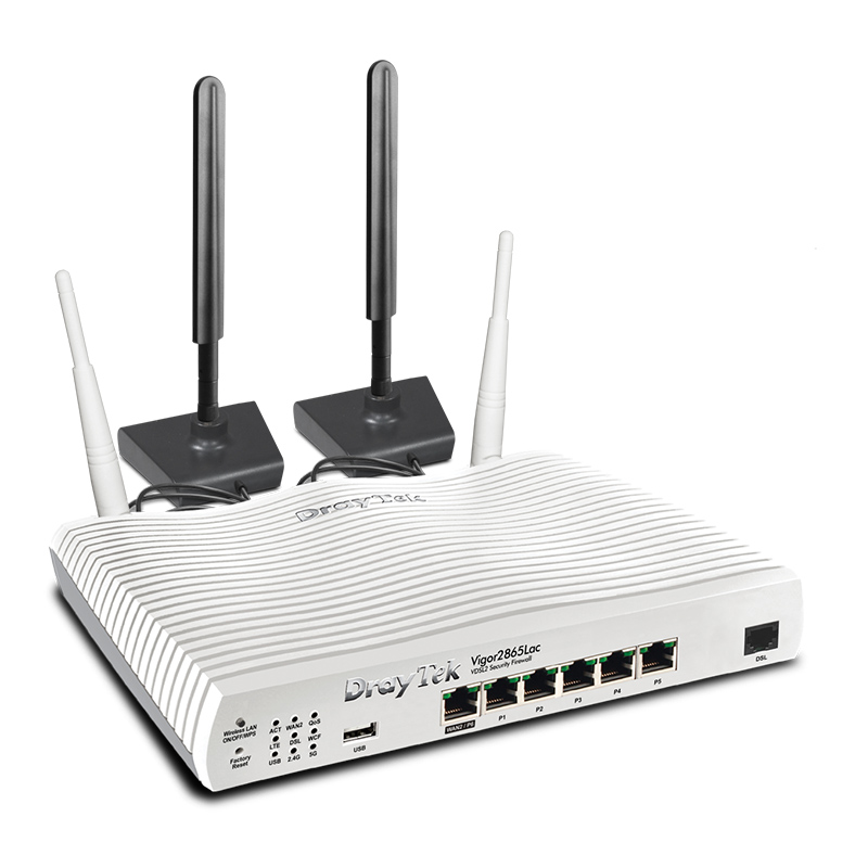 DrayTek 2865Lax-5G Vigor DSL Router with 5G and WiFi 6