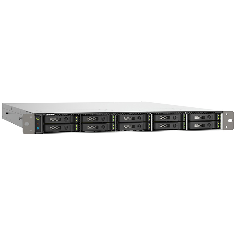 QNAP TS-h1090FU-7302P-128G 16-core 3.3 GHz 128GB 1U Rackmount 10 Bay NAS