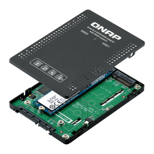 QNAP QDA-A2MAR 2.5-inch SATA drive bay with RAID support for PC and NAS