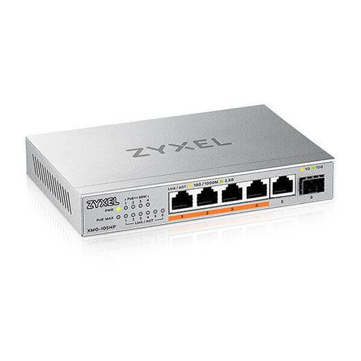 Zyxel XMG-105HP 5-Port Unmanaged 2.5GbE PoE++ Access Switch