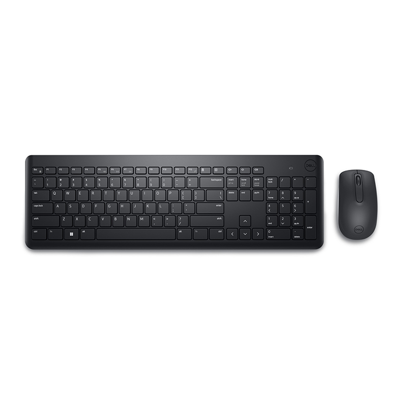 Dell KM3322W-R-UK keyboard Mouse included RF Wireless QWERTY - Black