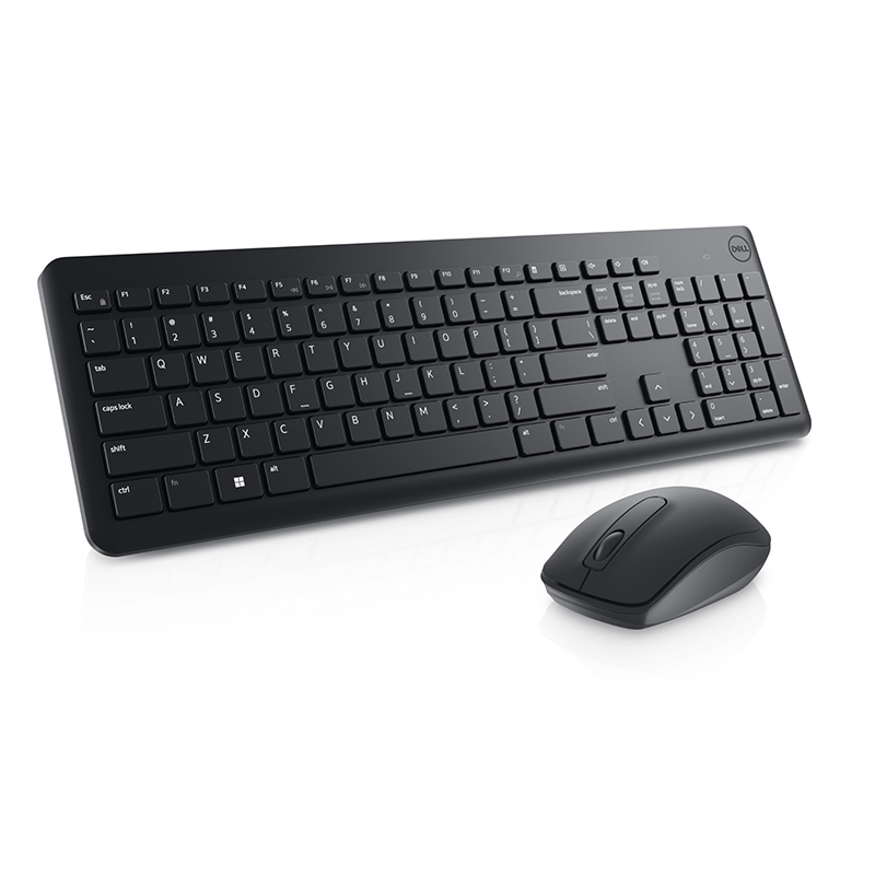Dell KM3322W-R-UK keyboard Mouse included RF Wireless QWERTY - Black