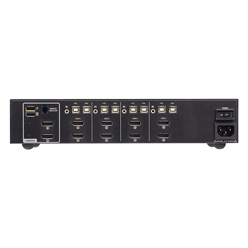 Aten CS1144DP4C 4-Port USB DisplayPort Dual Display Secure KVM Switch with CAC