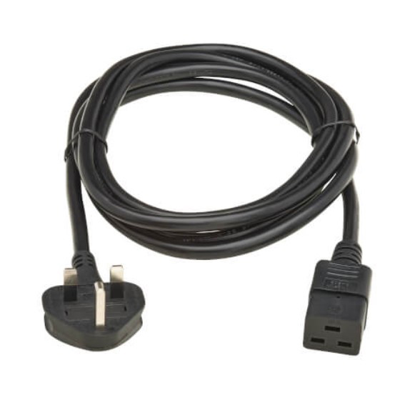 Eaton P052-2P5M-UK Power cable, BS1363 to C19, H05VV-F, 13A, 2.5M