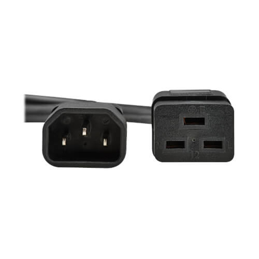 Eaton P047-02M-EU Power cable, C14 to C19, H05VV-F, 10A, 2M