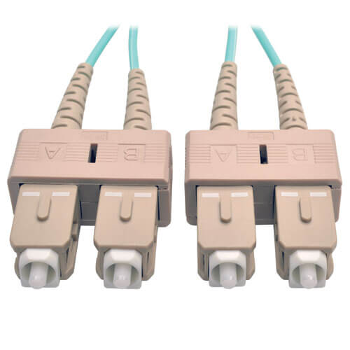 Eaton N806 10Gb Duplex Multimode 50/125 OM3 LSZH Fiber Patch Cable (SC/SC) - Aqua