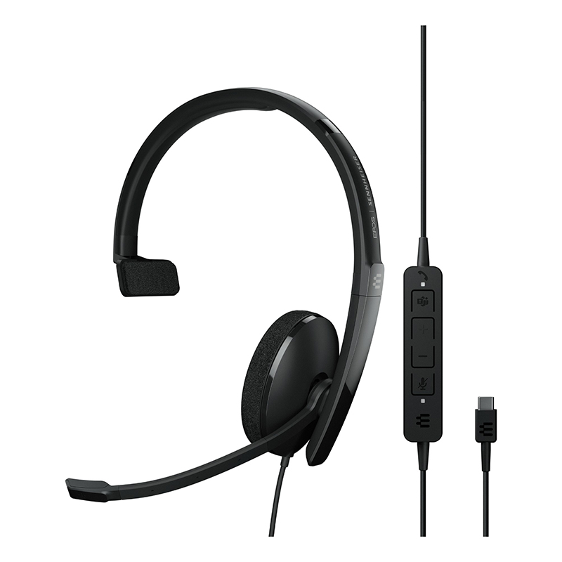 EPOS 1000903 ADAPT 130T USB-C II Mono Teams certified headset 