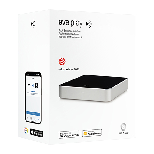 Eve 10EBR8701 Play Wi-Fi Audio Streaming Interface Black, Silver