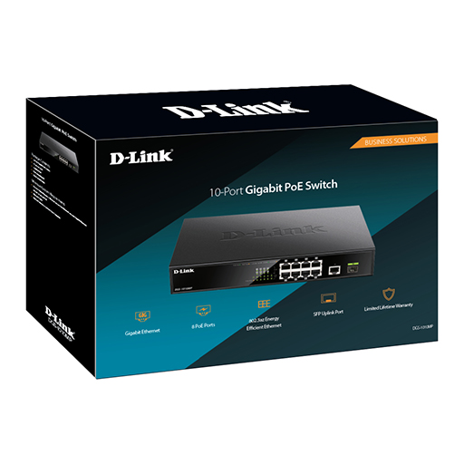 D-link DGS-1010MP 10-Port Gigabit Unmanaged PoE Switch