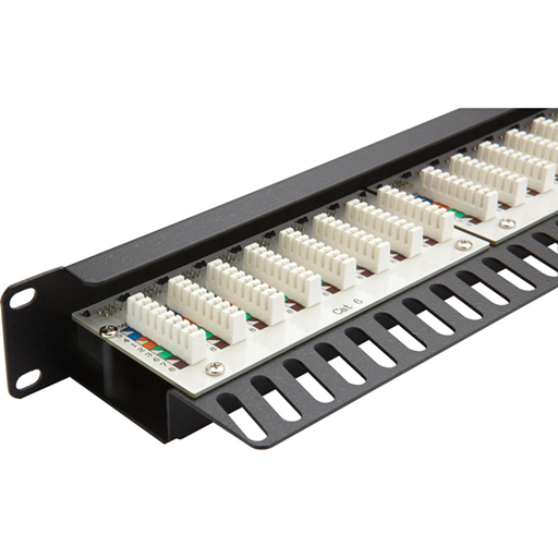 Excel 24 Port Cat6 Patch Panel - 1u UTP Right Angled