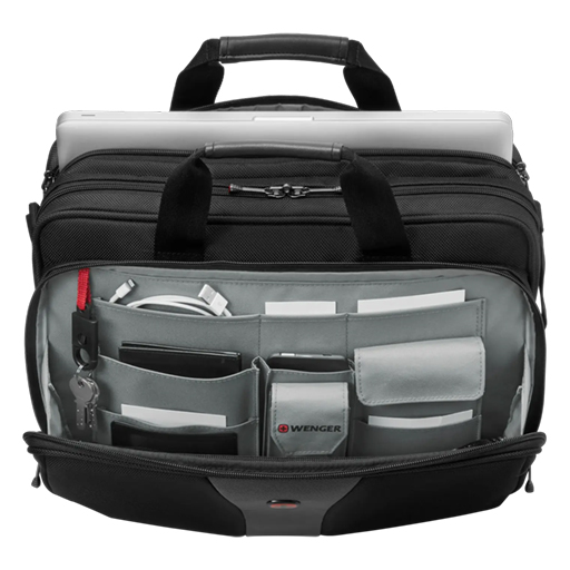 Wenger 600648 Legacy 16 notebook case 16 Inch Briefcase Black, Grey