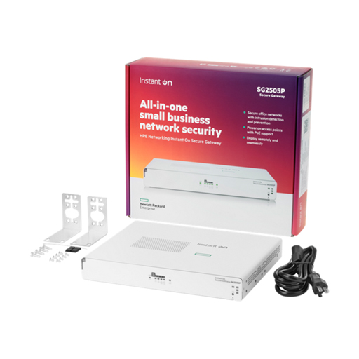 HPE Networking Instant On S0G34A SG2505P Secure Gateway 5-port SmartRate