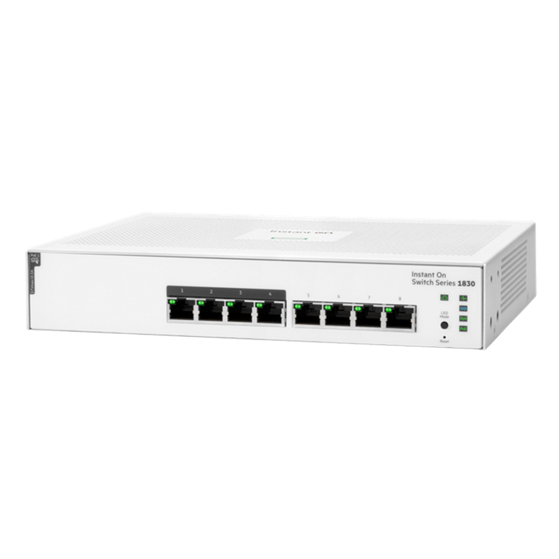 HPE Networking Instant On JL811A 1830 8G 4p Class4 PoE 65W Switch