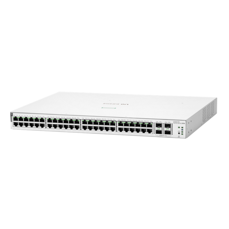 HPE Networking Instant On JL686B 48-Port Smart Managed Rackmount Gigabit PoE+ Switch