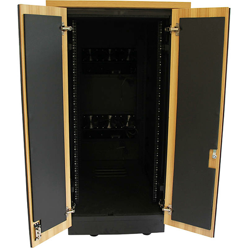 Excel Environ ACR Sound Proof Rack 18U 750x1040mm Wood Finish
