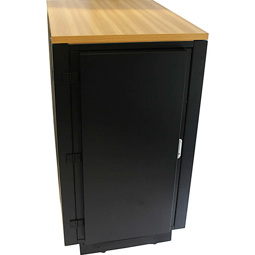 Excel Environ ACR Sound Proof Rack 18U 750x1040mm Wood Finish