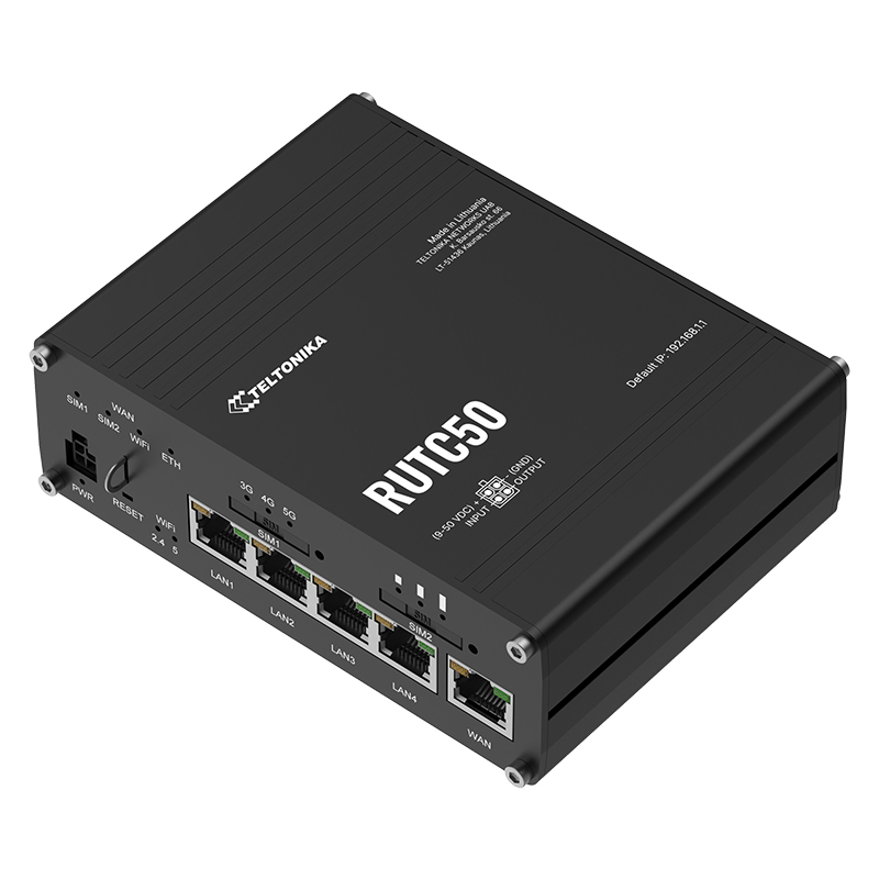 Teltonika RUTC50 Cellular 5G Mobile Router
