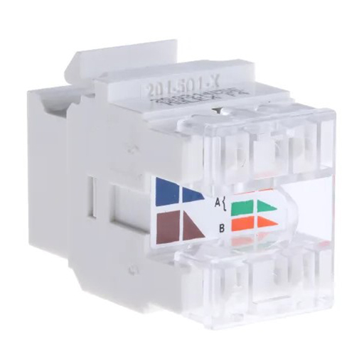 CAT5E Keystone Jack UTP White