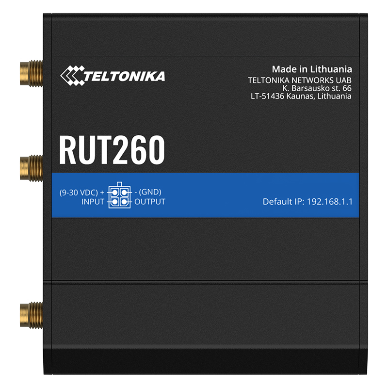 Teltonika RUT260 LTE CAT 6 Cellular Router