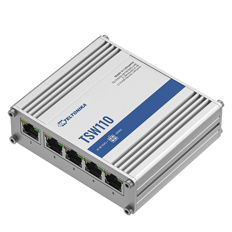 Teltonika TSW110 L2 Unmanaged x5 Port Switch