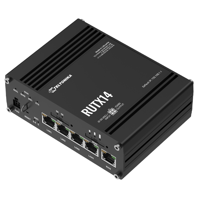 Teltonika RUTX14 4G LTE CAT12 Industrial Cellular Router