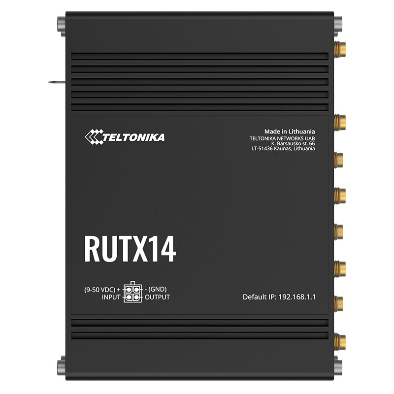Teltonika RUTX14 4G LTE CAT12 Industrial Cellular Router