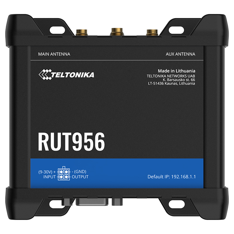 Teltonika RUT956 Industrial 4G LTE Dual-Sim Cellular Router