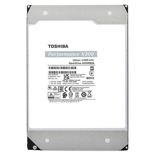 Toshiba HDWR51CUZSVA X300 - Performance Hard Drive 12TB (512MB)
