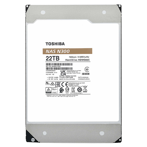 Toshiba HDWG51EEZSTA N300 NAS Hard Drive 14TB (512MB)