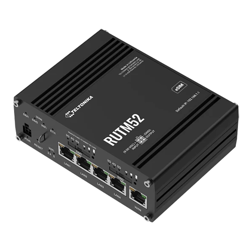 Teltonika RUTM52 5G dual 5G modems router 4G LTE Cat 20 fallback dual SIM high-speed