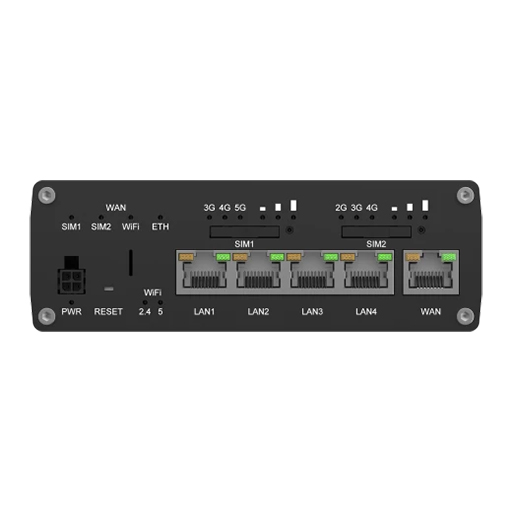 Teltonika RUTM56 dual modem router 5G and 4G Cat 4 modems, high-speed, dual SIM