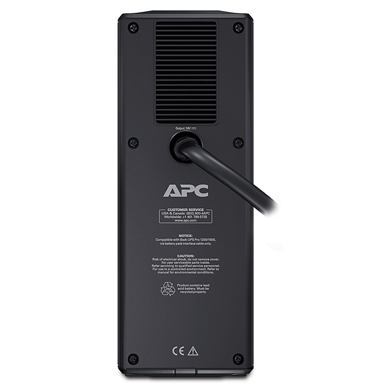 APC BR24BPG External Battery Pack for APC Back-UPS Pro MI/SI Models (650VA–1600VA)