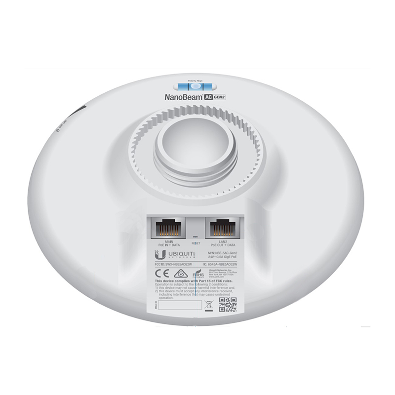 Ubiquiti NBE-5AC-Gen2 NanoBeam AC Outdoor WiFi Point to Point Link