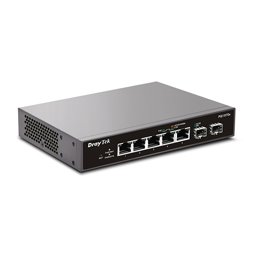 Draytek VSPQ1070X-K VigorSwitch PQ1070x PoE+ Switch 