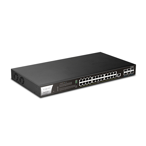 Draytek VSPQ2300XB-K VigorSwitch PQ2300xb 30-Port PoE++ Layer 2+ Managed Switch