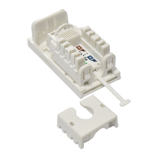 CE RJ45 Cat5e Angled module 25x50mm