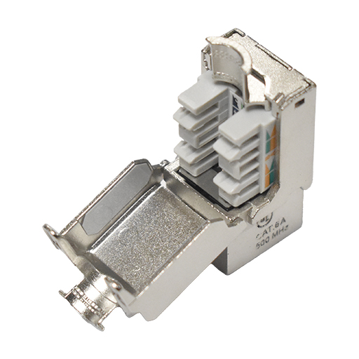 CE Cat6A FTP Low Profile Screened Keystone Jack