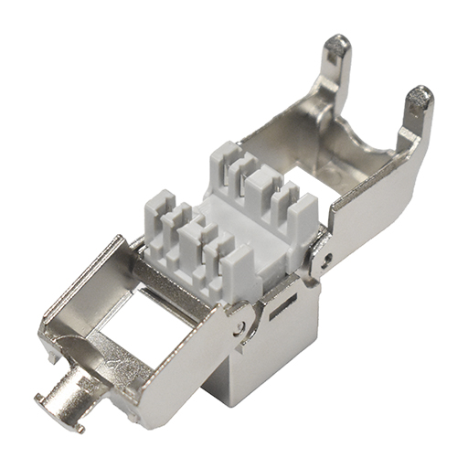 CE Cat6 FTP Screened Keystone Jack Toolless