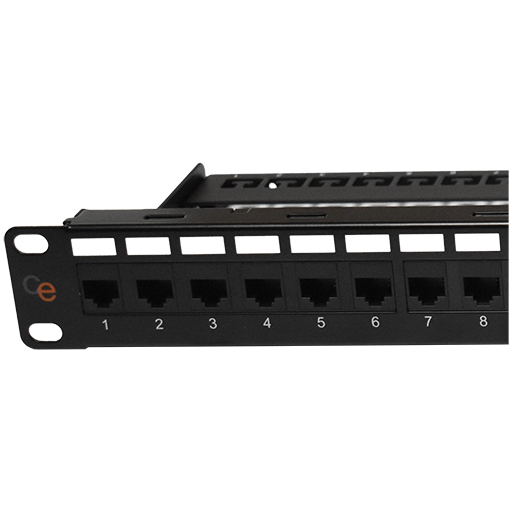 CE CAT6a 24 Port Unscreened Punchdown Panel