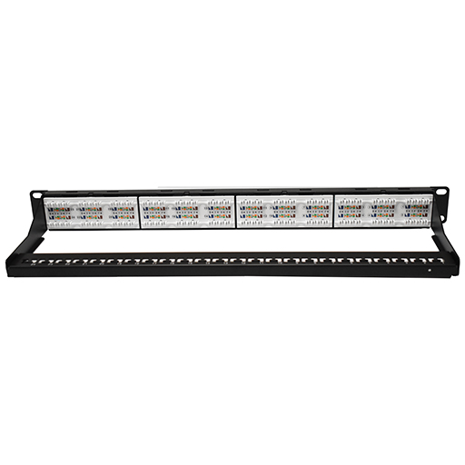 CE CAT6a 24 Port Unscreened Punchdown Panel