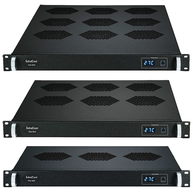 Austin Hughes Infracool 1U Basic Fan tray with 3, 6 or 9 Fans