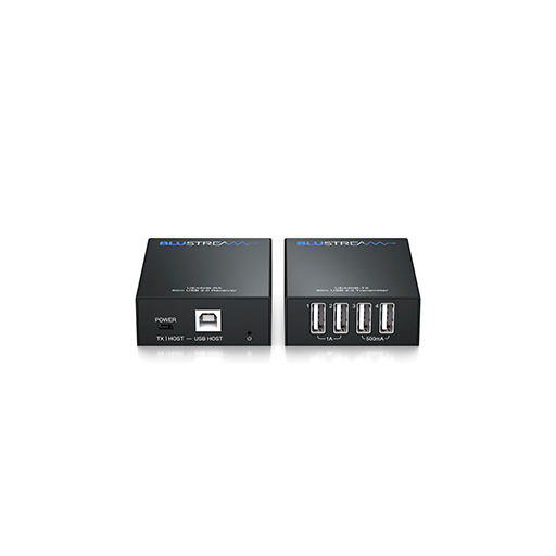Blustream UEX50B-KIT USB 2.0 Extender set - 50m, 4x USB-A devices to 1x USB-B host, PoC