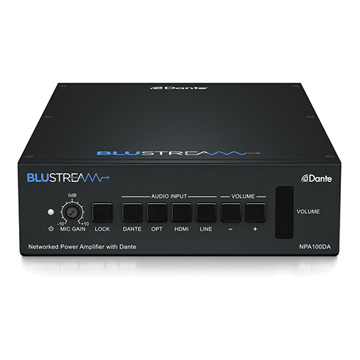 Blustream NPA100DA 2x50W Networked Power Amplifier with Dante®