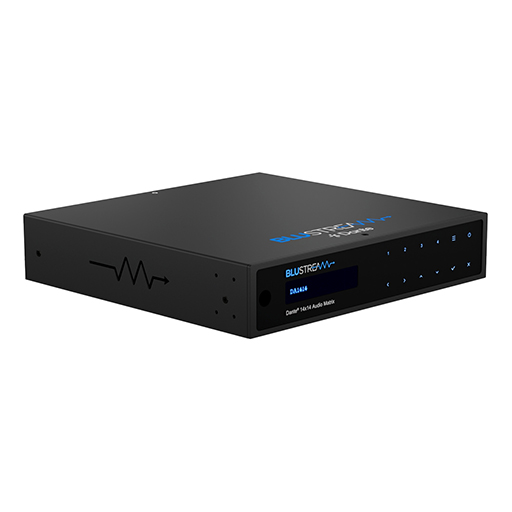 Blustream DA1414 14x14 Dante® Audio Matrix with balanced / unbalanced analogue audio