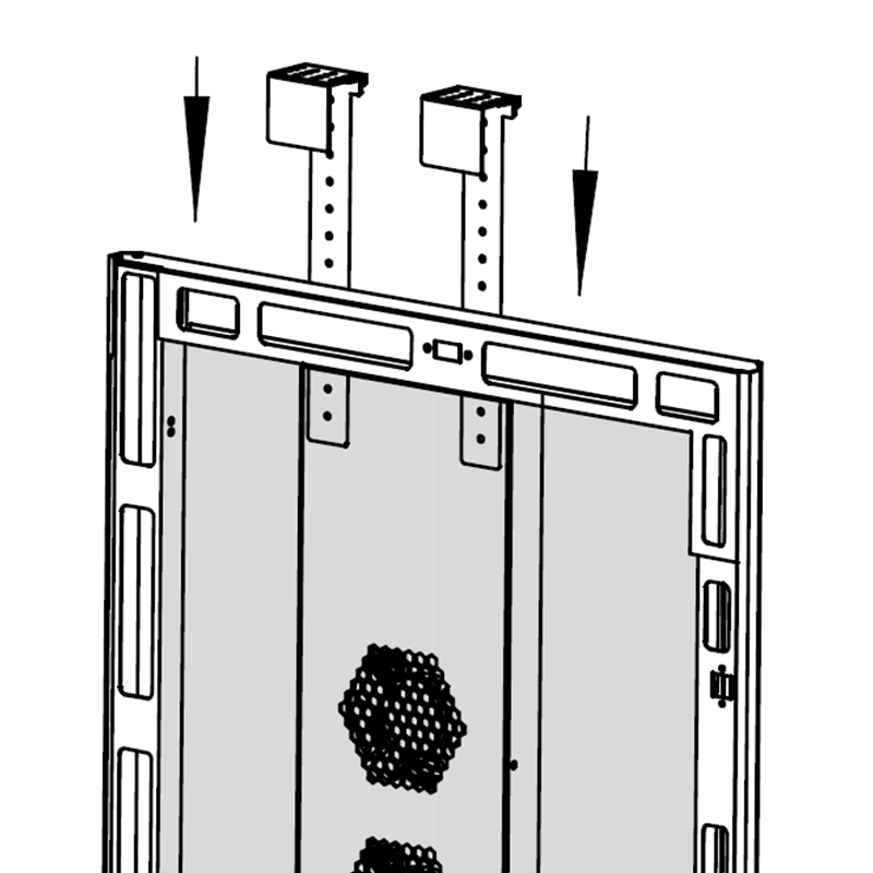 Austin Hughes AH-IC-F-HBK Hanging Bracket Kit Pair for InfraCool 33U