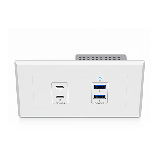 Blustream UEX3D-WP-EU USB 3.2 Gen1 HDBaseT™ Extender EU Wall Plate - Device