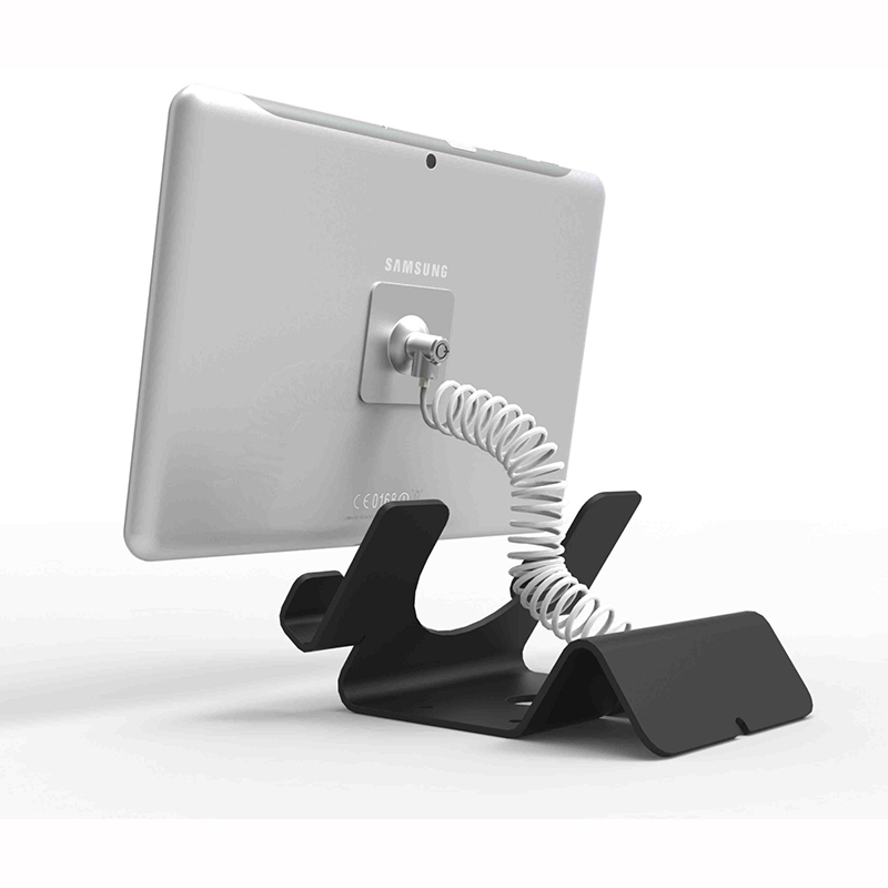 Compulocks CL12CUTHBB Compulocks Universal Tablet Holder Black with Coiled Cable Lock Bk