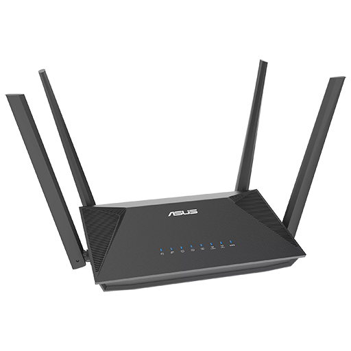 Asus 90IG08T0-MU2H00 (RT-AX52) AX1800 Dual Band Wi-Fi 6 Extendable Router
