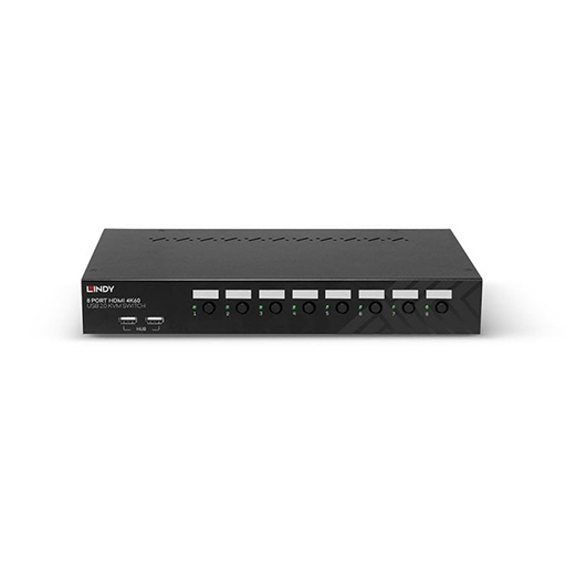 Lindy 39538 8 Port HDMI 4K60 & USB 2.0 KVM Switch